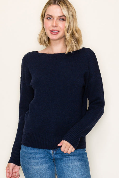 BOAT NECK SUPER SOFT PULLOVER