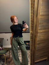 Wide Leg Pant-Dk Olive