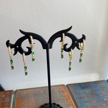 Mini Emerald Charm Earring