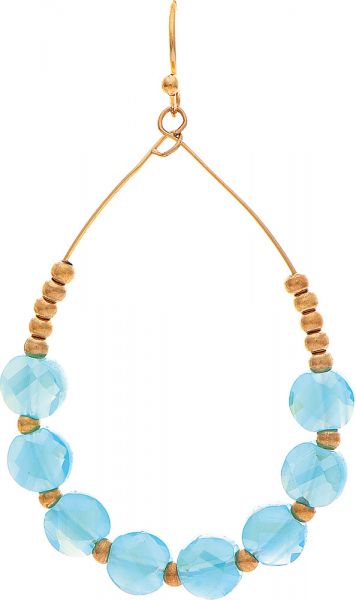 OPALIZED GLASS BEAD EARRINGS