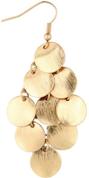 DISCS GOLD EARRINGS