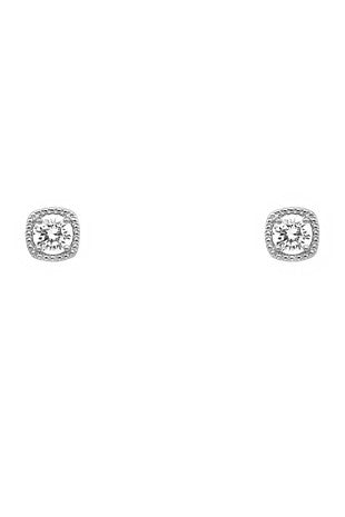 Sterling Silver Cubic Zirconia Studs Earrings