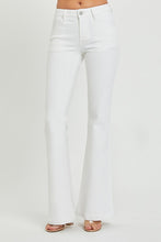 WHITE LOW  RISE FLARE JEANS