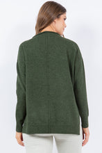 Roll-neck sweater, Olive Gray
