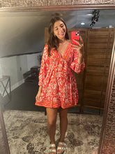 V-Neck Poet Sleeve Dress