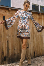 BORDER PRINT DRESS