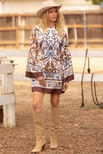 BORDER PRINT DRESS