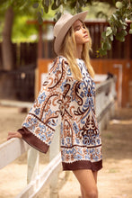 BORDER PRINT DRESS