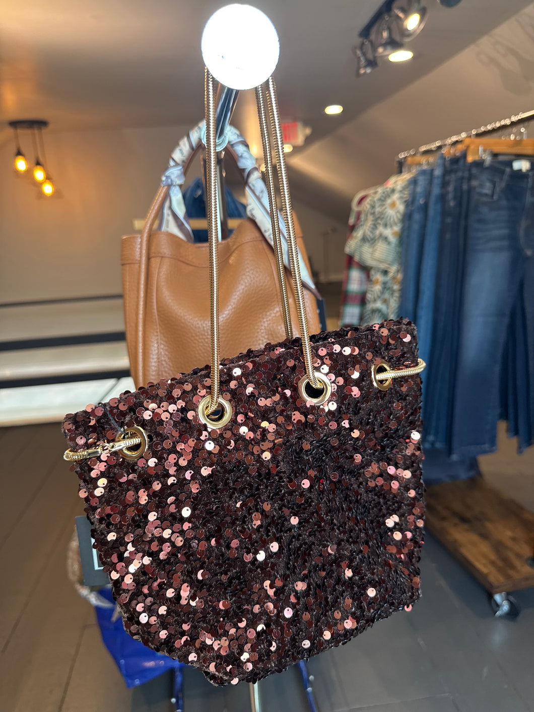 Bling Bag in Coffee