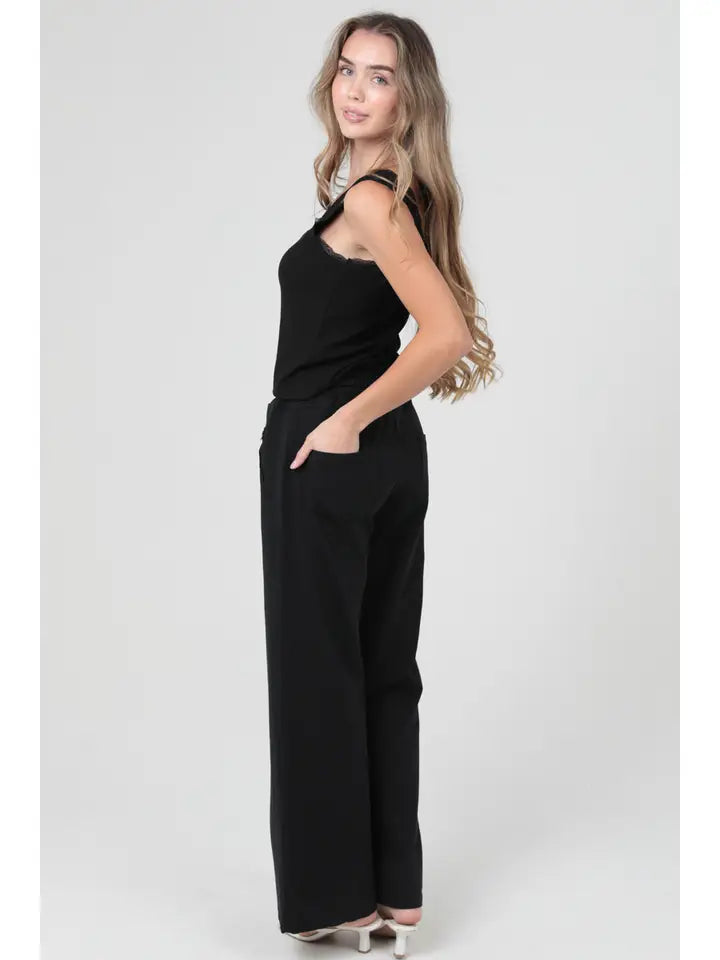 French Terry Wide Straight Leg Knit