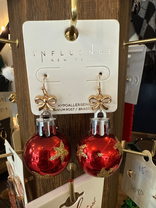 XMASS ORNAMENT EARRINGS