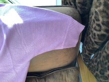 V neck sweater 3/4 sleeve-lavender