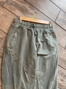 PULL ON OLIVE JOGGERS