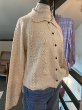 Cream embroidered cardigan