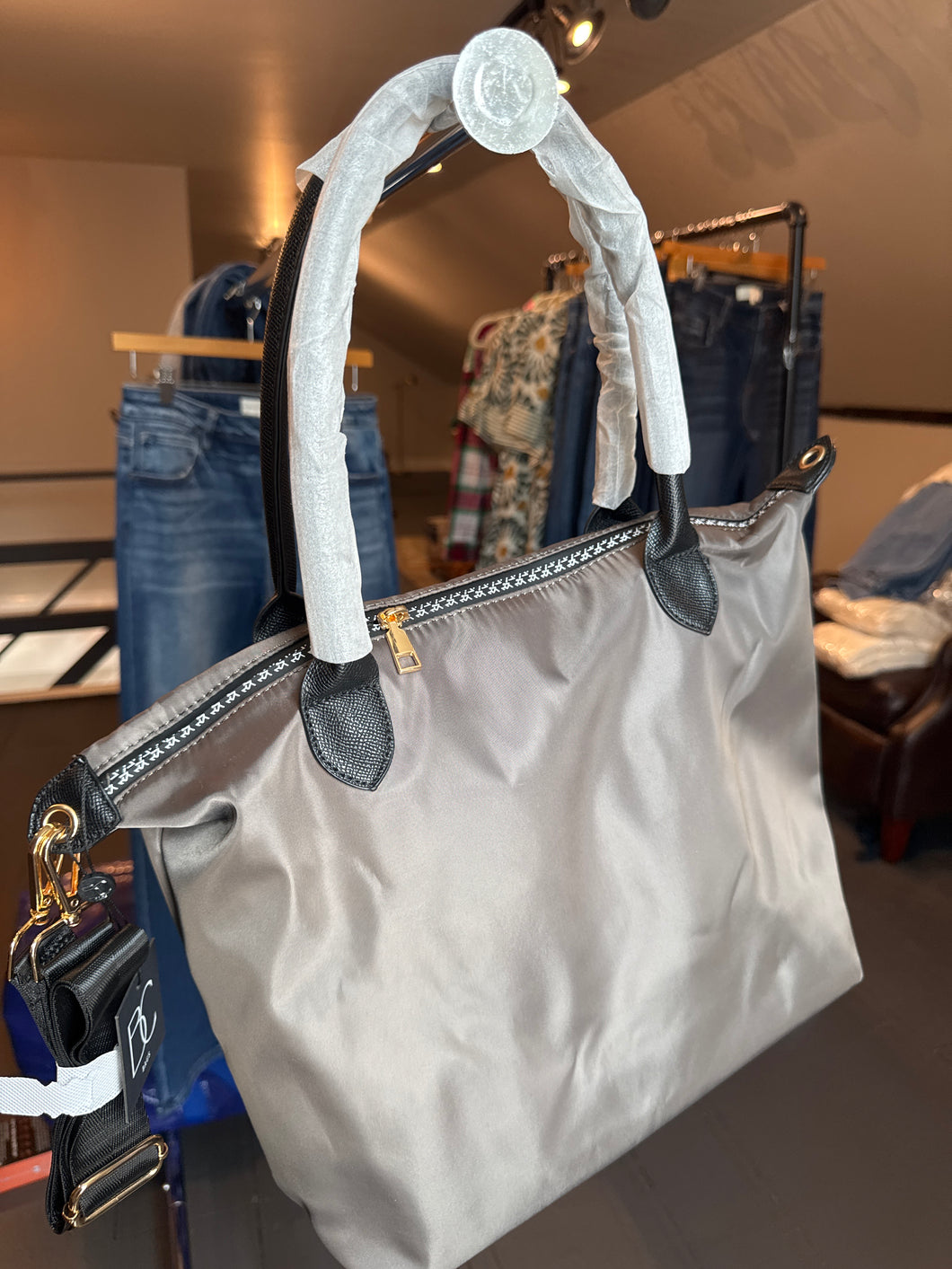 Nylon Crossbody Bag in Olive