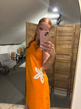 Orange Embellished Minidress