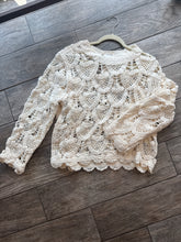 Ivory Mod Crochet Sweater
