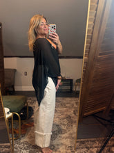asymmetric chiffon cape top