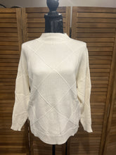 Dolman Sweater In Diamond Pattern