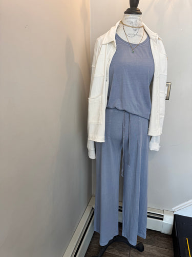 WIDE LEG PANT WITH ELASTIC BAND
