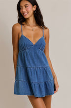 Tiered Denim Dress