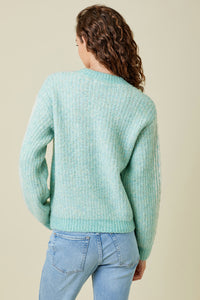 Multicolor Twist Detail Pullover