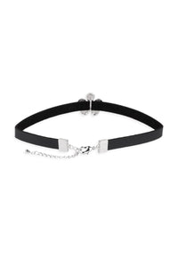 Dainty Crystal Flower Charm Choker