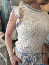 Knit tank with flutter sleeves