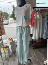 Alex Linen Pant in Frost Mint