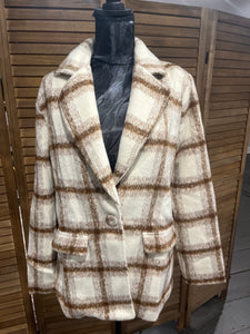 Cozy Plaid Blazer