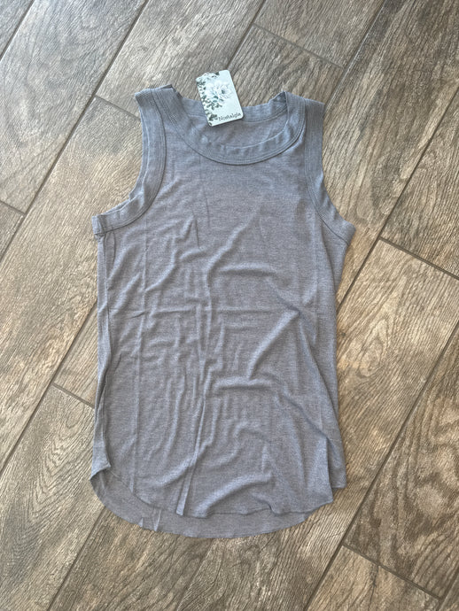 Blue Ribbed Tank