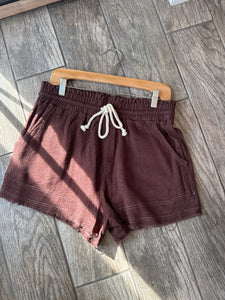 Waffle Shorts-Choco