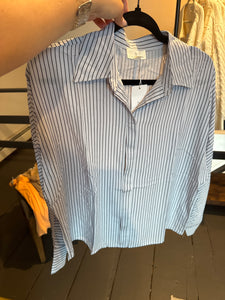 Pin Stripe Dolman Sleeve Top