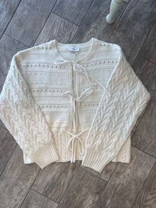 Front Tie Sweater