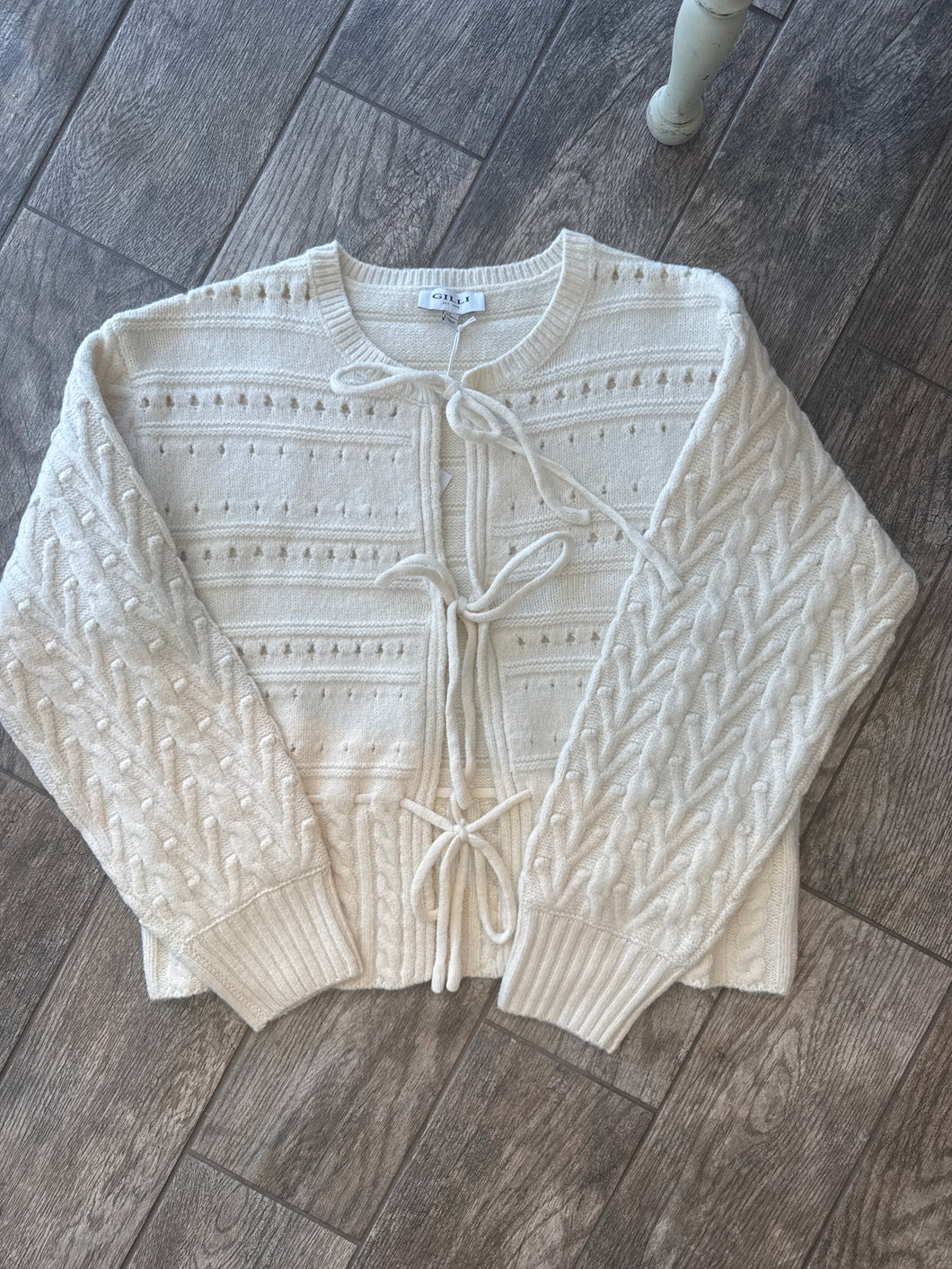 Front Tie Sweater