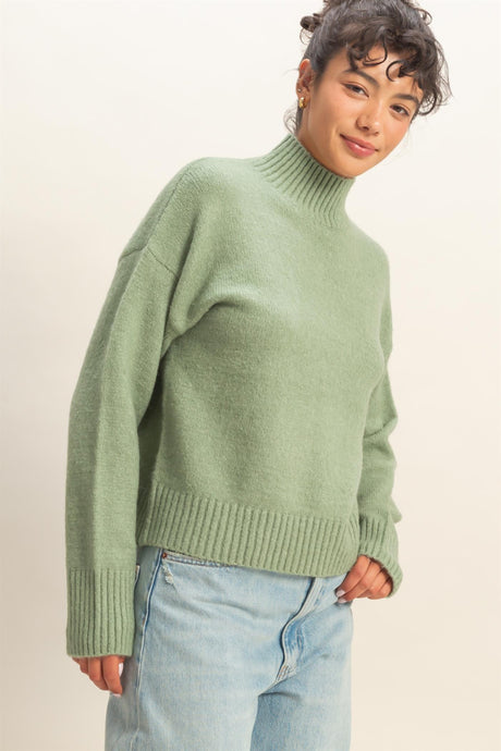 SAGE GREEN SOFT SWEATER