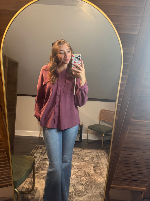 Waffle Button Down
