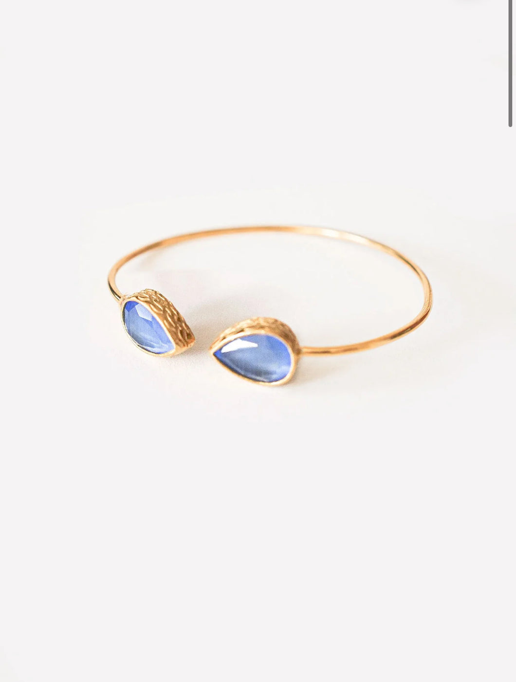 Nika Bracelet (Cat eye Stone Blue)