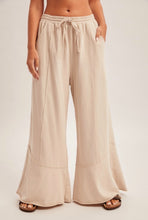 Terry Ruffle-Bottom Pants