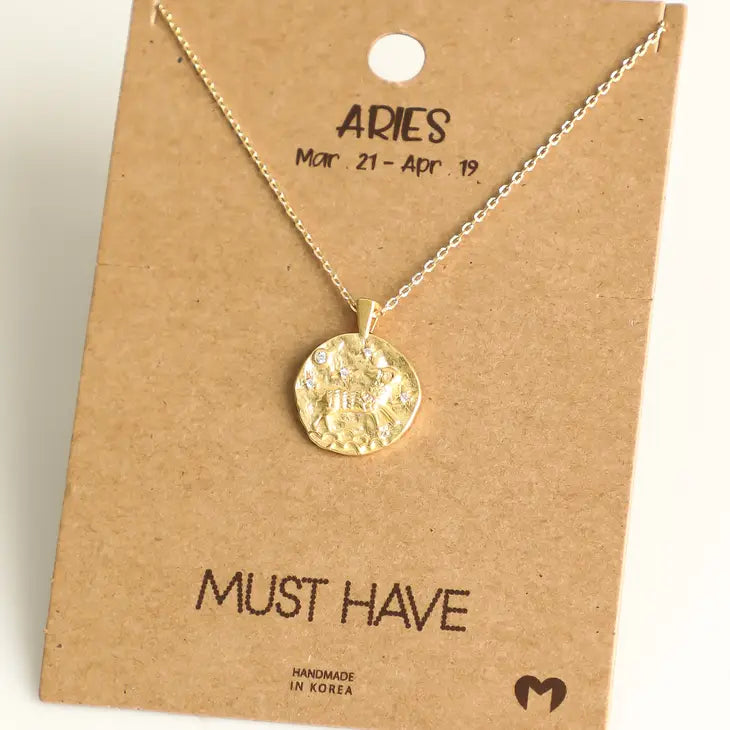 Aries Coin Necklace