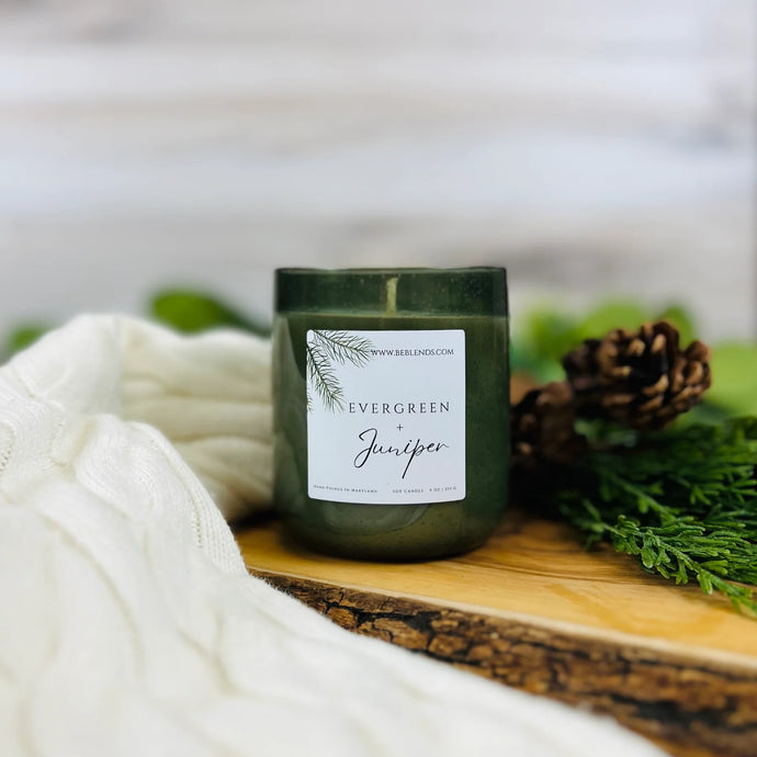 EVERGREEN AND JUNIPER SOY CANDLE 16 OZ