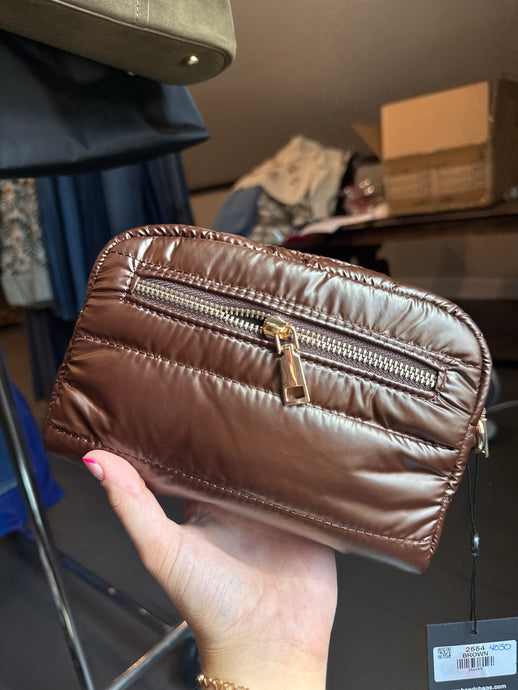 Brown Puffer Bag