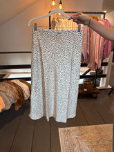 Satin Animal Print Skirt