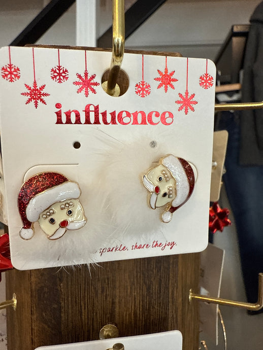 SANTA STUD EARRINGS