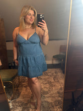 Tiered Denim Dress