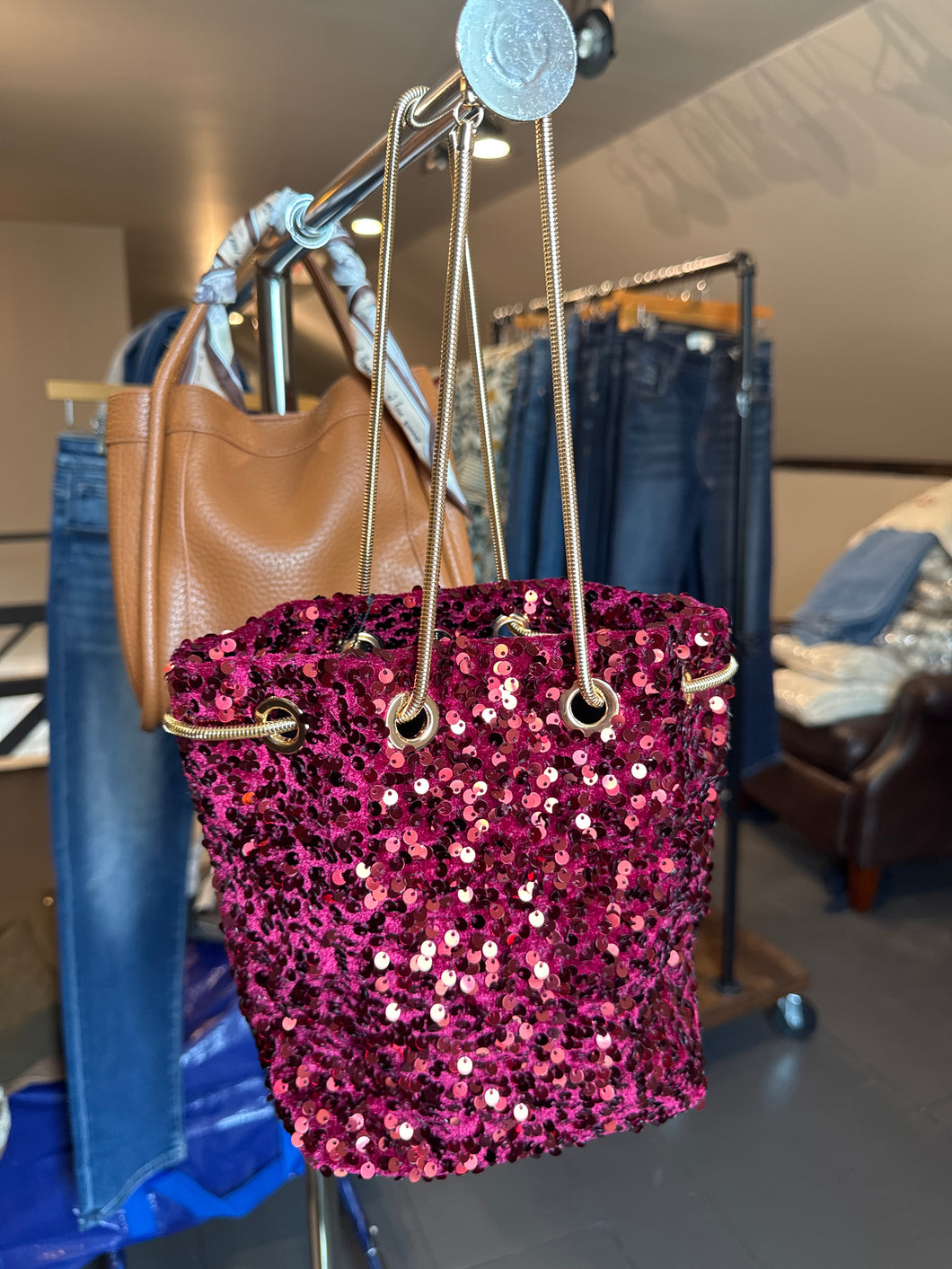 Bling Bag in Burgundy
