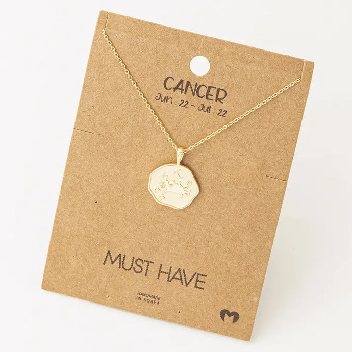 Cancer Coin Necklace