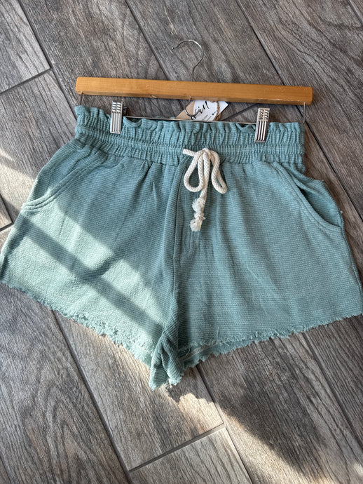 Waffle Short- Sage