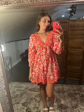 V-Neck Poet Sleeve Dress