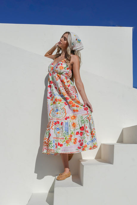 Floral slip dress